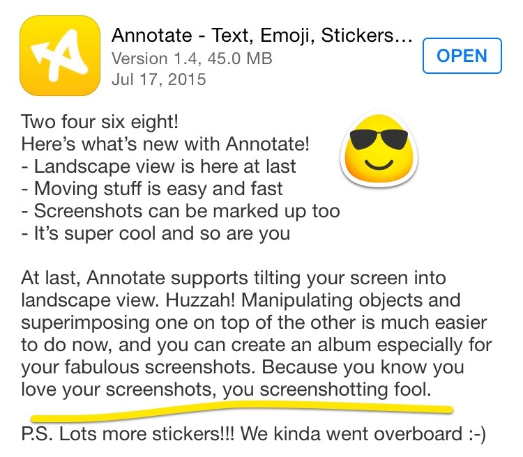 Annotate release notes